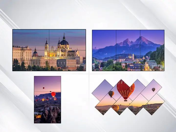 The companys front desk background wall displays a large screen, an LCD splicing screen is the best choice(图2)